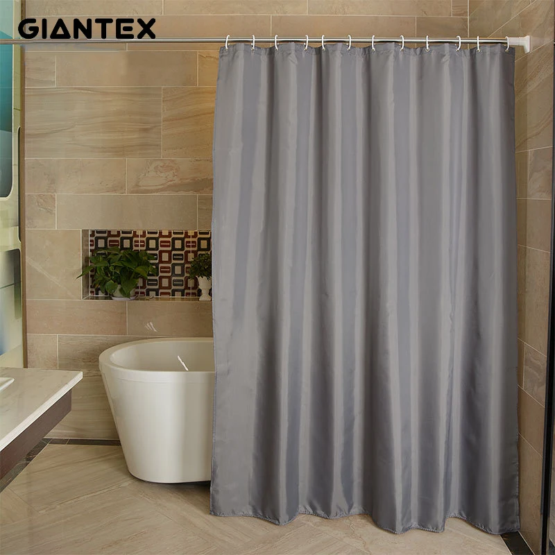 

GIANTEX Gray Polyester Bathroom Curtain Waterproof Shower Curtains for Bathroom Cortina Ducha Rideau De Douche Douchegordijn