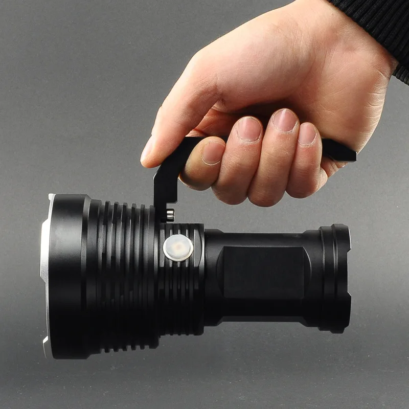 

Portable Spotlight LED Flashlight 3 CREE T6 3500Lumens Outdoor 5 modes Dimming LED Flashlight Lanterns Power by 4*18650