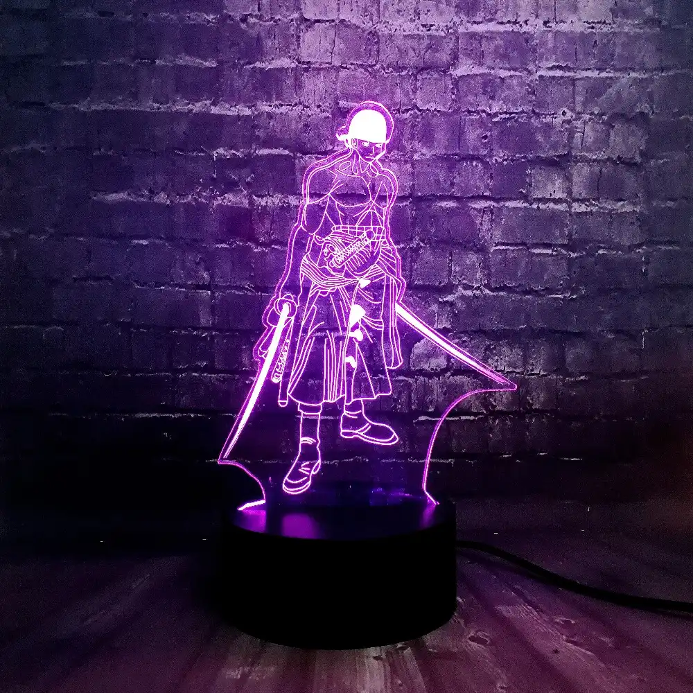 ホットアニメテーマワンピース3dクールロロノア ゾロナイトledランプ7色usb充電少年睡眠テーブル溶岩誕生日子供ランプ Led Night Lights Aliexpress