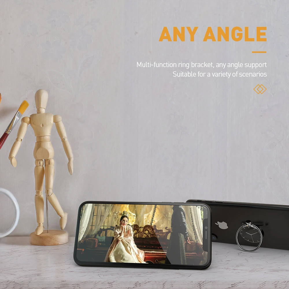KEYSION Watch 360 degree metal Holder Finger Ring Mobile Phone Stand Holder For iPhone XS/Samsung/Xiaomi All Smart Phone Holder KEYSION Watch 360 degree metal Holder Finger Ring Mobile Phone Stand Holder For iPhone XS/Samsung/Xiaomi All Smart Phone Holder