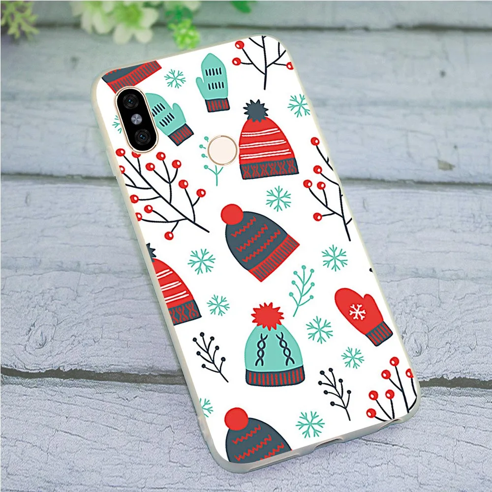 

Soft TPU Phone Cover for Xiaomi Mi 9 Christmas Case 8 Lite Redmi 6 Pro 4X A2 A1 9se 4A 5 Plus 5A Prime 6A Note 8 Non-slip