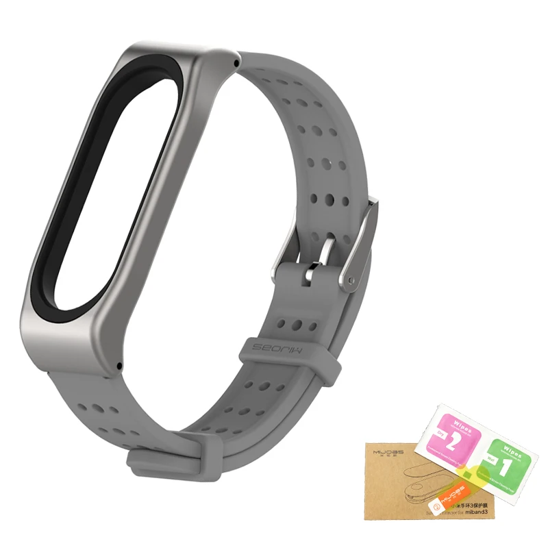 Для Xiaomi mi Band 4 металлический ремешок Безвинтовой браслет из нержавеющей стали mi Band 4 браслеты Сменные аксессуары mi Band 4 ремешок NFC - Color: series4 gray
