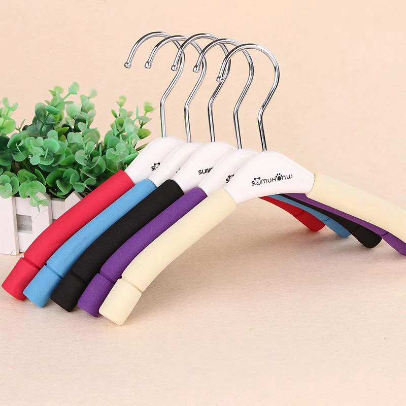 10Pcs/Set Colorful Hangers Creative Rubber Non-Slip Children Pants Dry Clothespin Multifunction Decoration Wardrobe Drying Racks