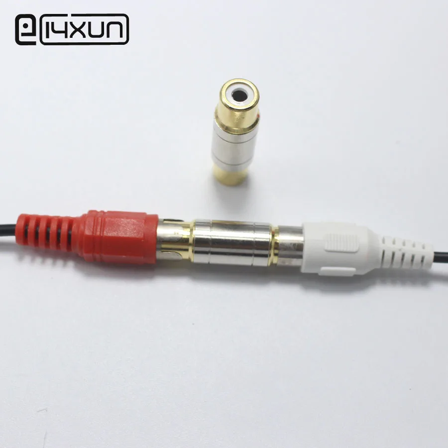 1 шт. позолоченный RCA AV коннектор Женский штекер jack для ПК Аудио Видео удлинитель