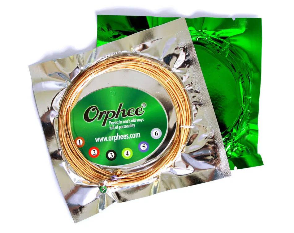 Аксессуары для гитары orphee TD170 ФОСФОРНЫЕ медные НАРОДНЫЕ/акустические гитарные