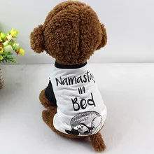 Одежда для собак Футболка мужская с кошкой Осенняя теплая хлопковая черная модная блузка с персонажами животных S~ XL для маленький средний большой собаки Универсальный F1219