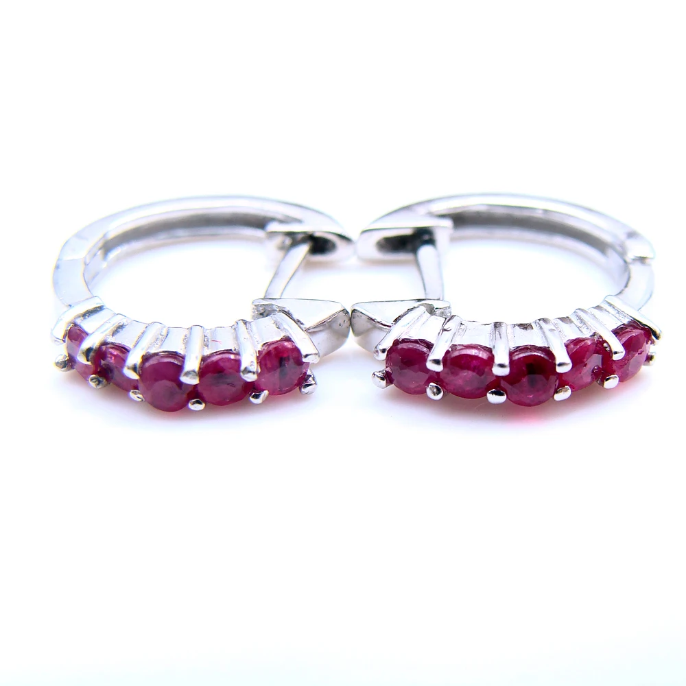 Женские серьги из серебра 2019 пробы с натуральным Рубином|girlfriend gift|girlfriend jewelry |