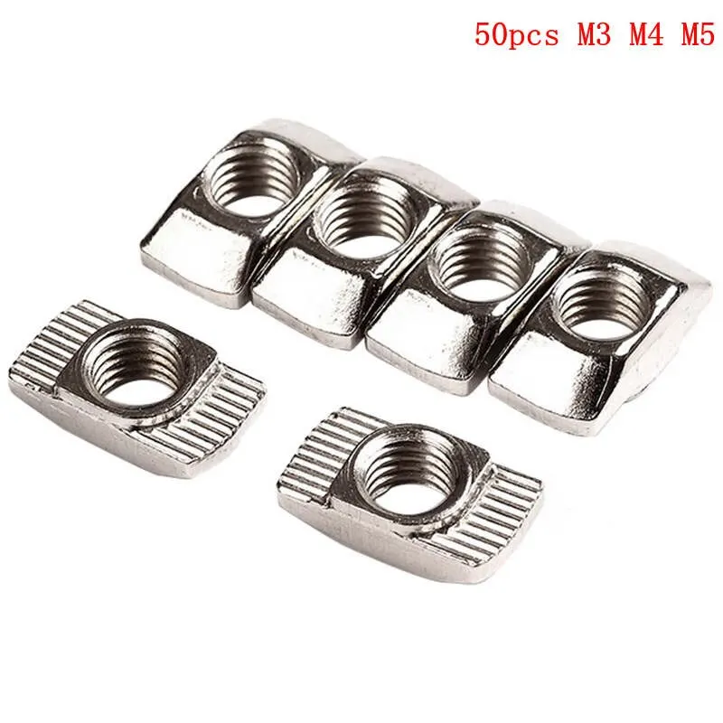 50 шт. M3/M4/M510 * 6 для 20 серии T Т образная гайка скользящий TNut Hammer крепежная коннектор