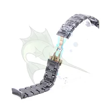 Высококачественный керамический ремешок для часов черного цвета с бабочкой и пряжкой, керамический ремешок для часов AR1410 AR1400, 22 мм керамический ремешок для часов