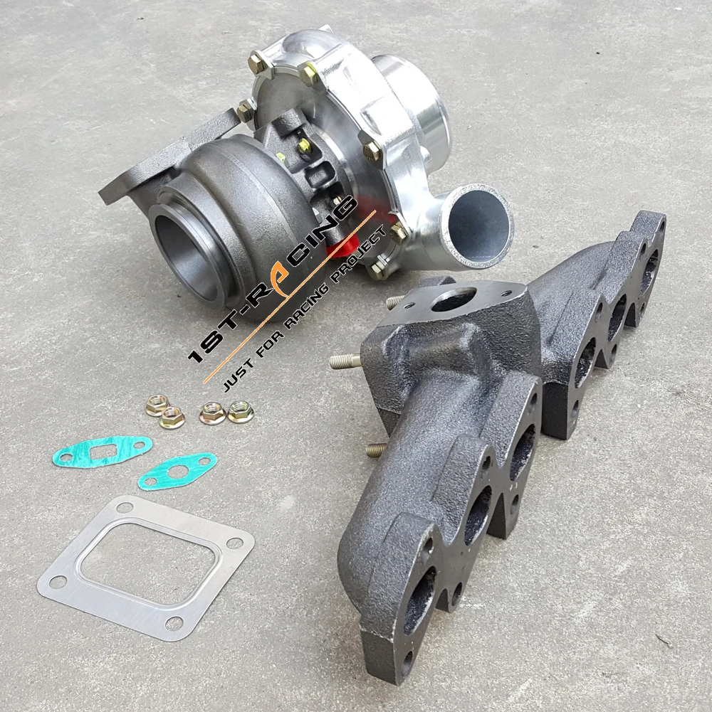 

Cast Exhaust Manifold + T4 turbo ar 0.96 for Toyota Supra Aristo 2JZ-GTE 2JZGTE