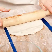 3 пары выпечки Кондитерские инструменты ilicone прокатки штифт измерения тесто полоски совершенство полосы набор экологически чистые кухня