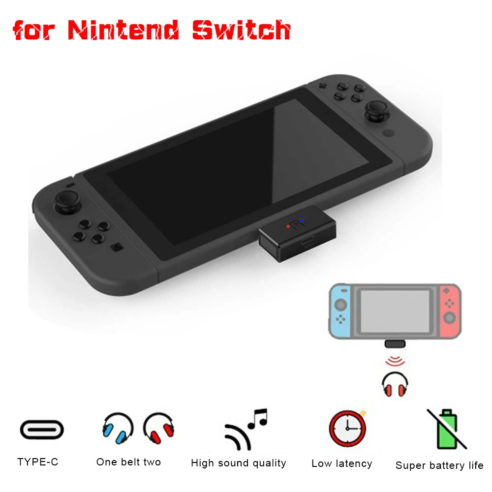 ДЛЯ NS Switch Bluetooth беспроводная гарнитура приемник адаптер аудио передатчик USB приемник адаптер Поддержка Aptx для наушников ПК