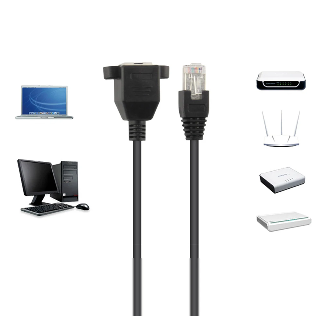 0.6M 1.5M 2M Male To Female RJ45 Ethernet Internet Network LAN Extension Cord Cable RJ45 Shielded Cable