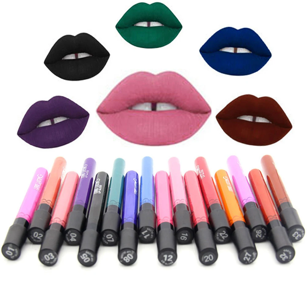 2016 Lips Makeup Lip Gloss Hot Selling Sexy Beauty Long Lasting Lip Stick BalmWaterproof  Liquid Pencil Matte Lipstick Lipgloss