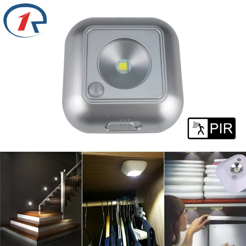

ZjRight Mini PIR Motion Sensor Light LED Night Light Smart Human Body Induction Night light Closet Cabinet Toilet Lamps Lighting