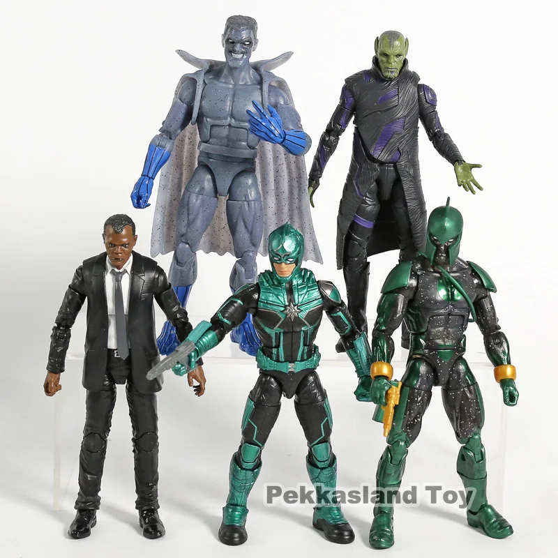 

Genuine Captain Marvel Skrulls Nick Fury Starforce Toy Action Figure Collection Model Toys 5pcs/set