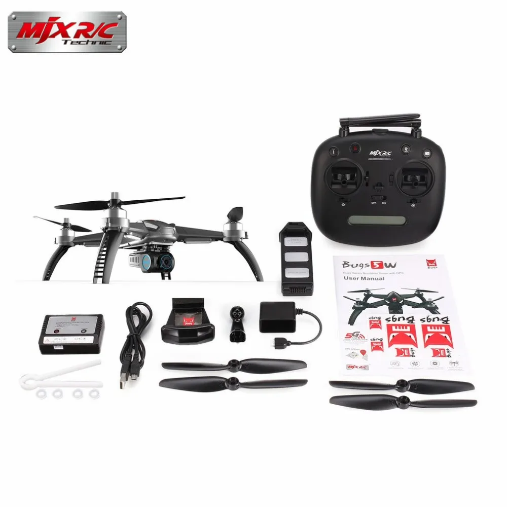 

MJX Bugs 5W B5W Brushless Motor GPS FPV RC Drone Quadcopter with Adjustable 5G WIFI 1080P Camera Follow Me Hovering hi