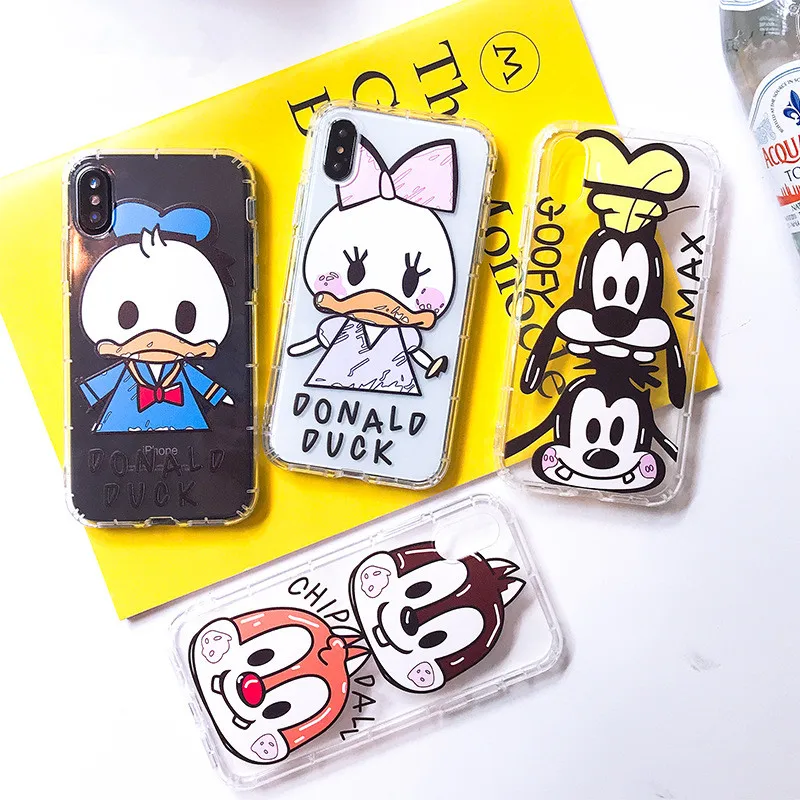 

Japanese Kawaii Cartoon animal Couple anime phone case For coque iphone 7 puls 8 6s 6 plus case silicon for iphone cover X XR XS