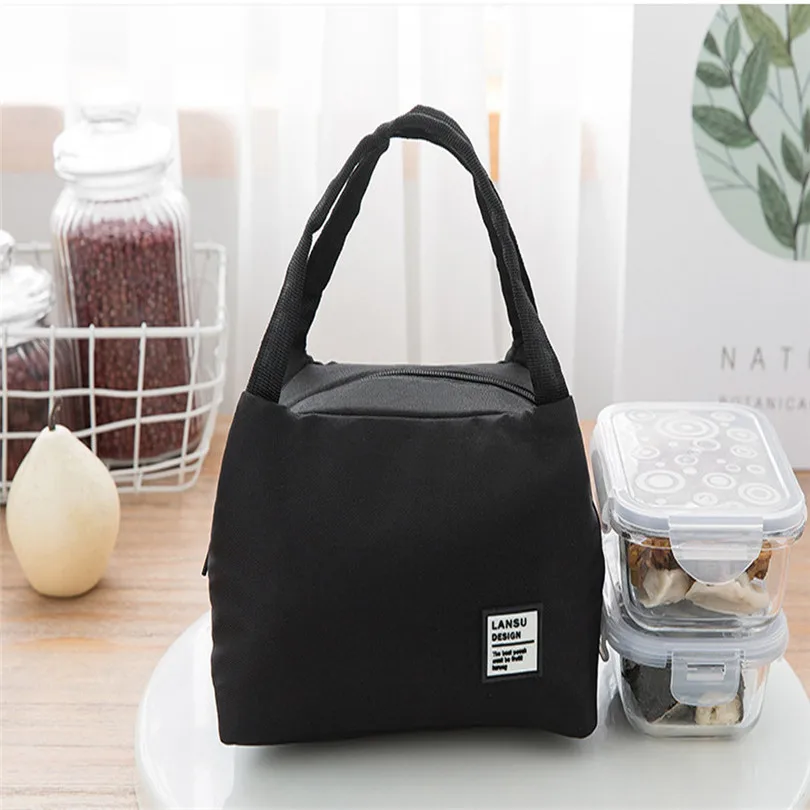 Home Supplies Healthy Life Packable For Women Kids Men Insulated Canvas Box Tote Bag Thermal Cooler Food Lunch Bags (7)