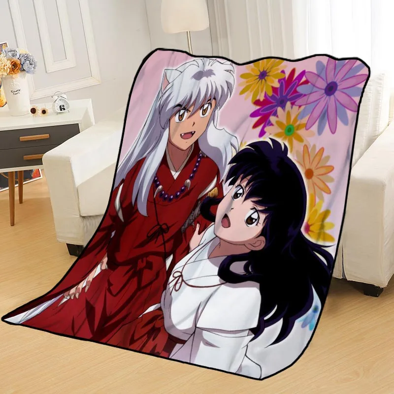 Personalized Blankets Custom InuYasha Blankets for Beds Soft DIY Your Picture Decoration Bedroom Throw Travel Blanket - Цвет: Blanket 4