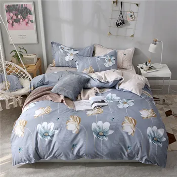 

Home Textile Flower Girl Kid Bed Linens pastoral Duvet Cover flat Sheet Pillowcase Teenage Female twin queen king Bedding sets