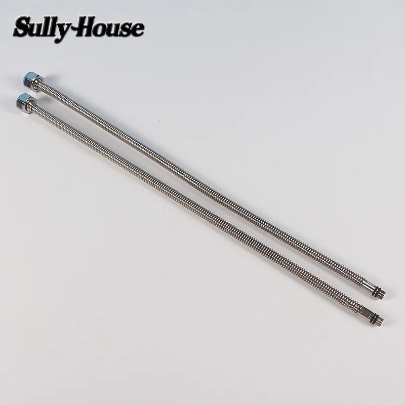سولي البيت stainlesssteel خيوطها المموج السباكة خرطوم صنبور المياه ، سخان أنابيب اتصال مرنة 1/2 واجهة ''standard