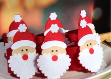 

6pcs /lot Christmas Santa Napkin Ring Table Decor Napkin Holder for Christmsa Hotel Napkin holder, Christmas table decoration