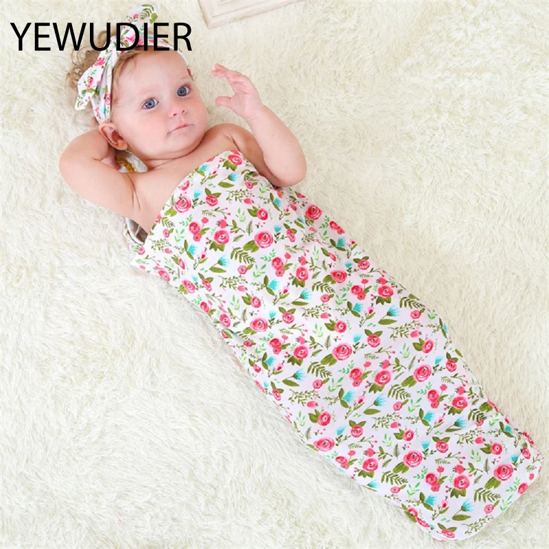 baby girls floral swaddle