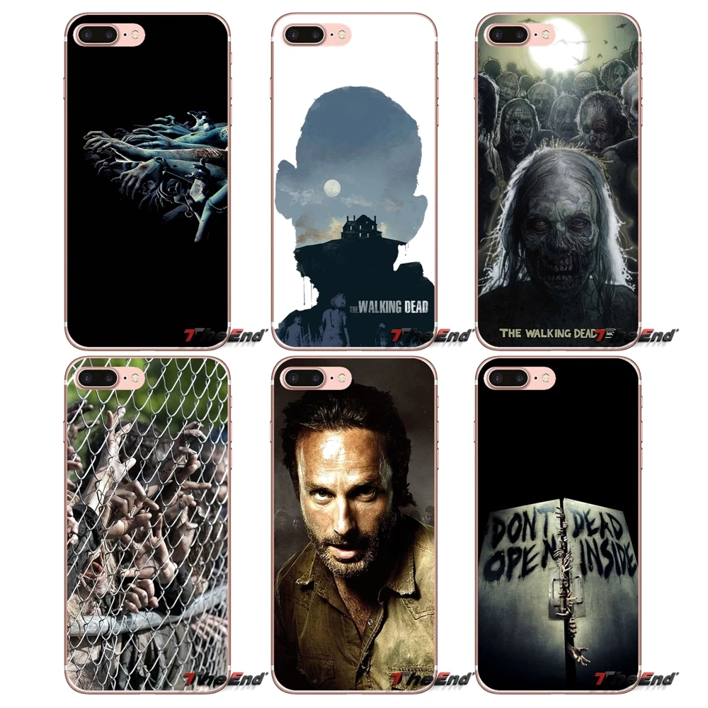 

For Samsung Galaxy S9 Plus Note 8 One Plus oneplus 5T Meizu M5s LG V30 HTC U11 The Walking Dead Zombie Soft Cell Phone Case