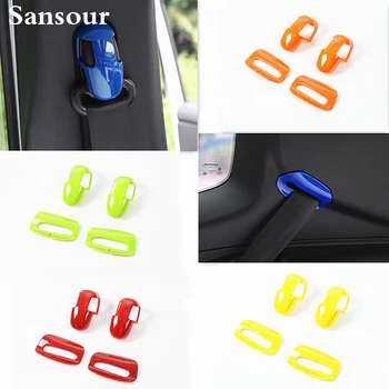 

Sansour Newest Rear Tail Seats Safety Belt Adjust Trim Interior Kits ABS For Jeep Renegade Free Shipping
