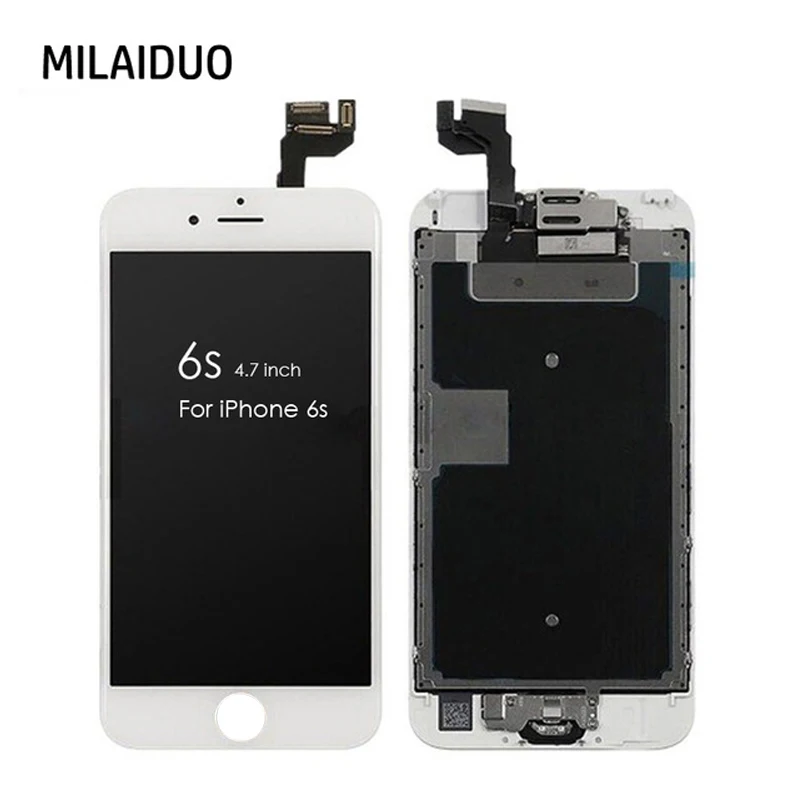 ЖК-дисплей для iPhone 6s сенсорный экран дигитайзер + кнопка домой фронтальная камера