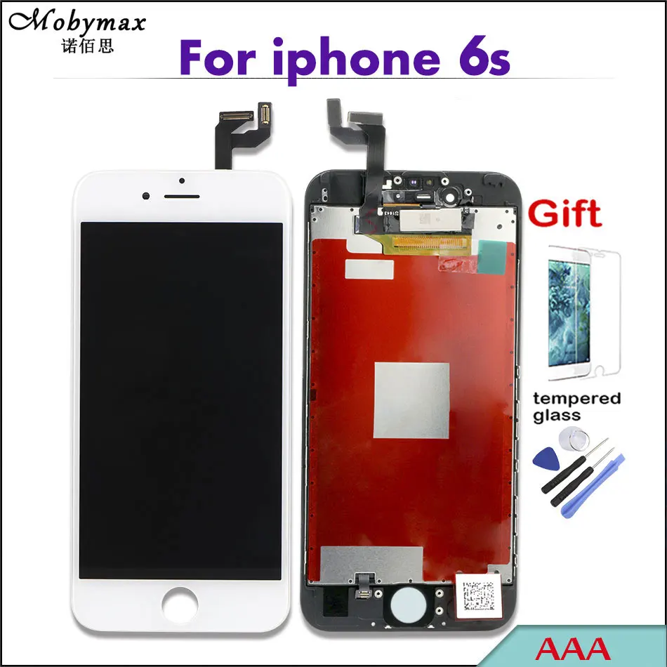 1 Piece 100 Top AAA LCD Screen For IPhone 6 4 7 Display Assembly Touch Glass