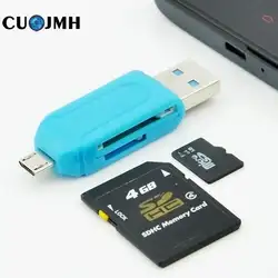 картридер laptop accessories OTG мобильный телефон двойной слот мобильный телефон/компьютер двойного назначения считыватель карт памяти для