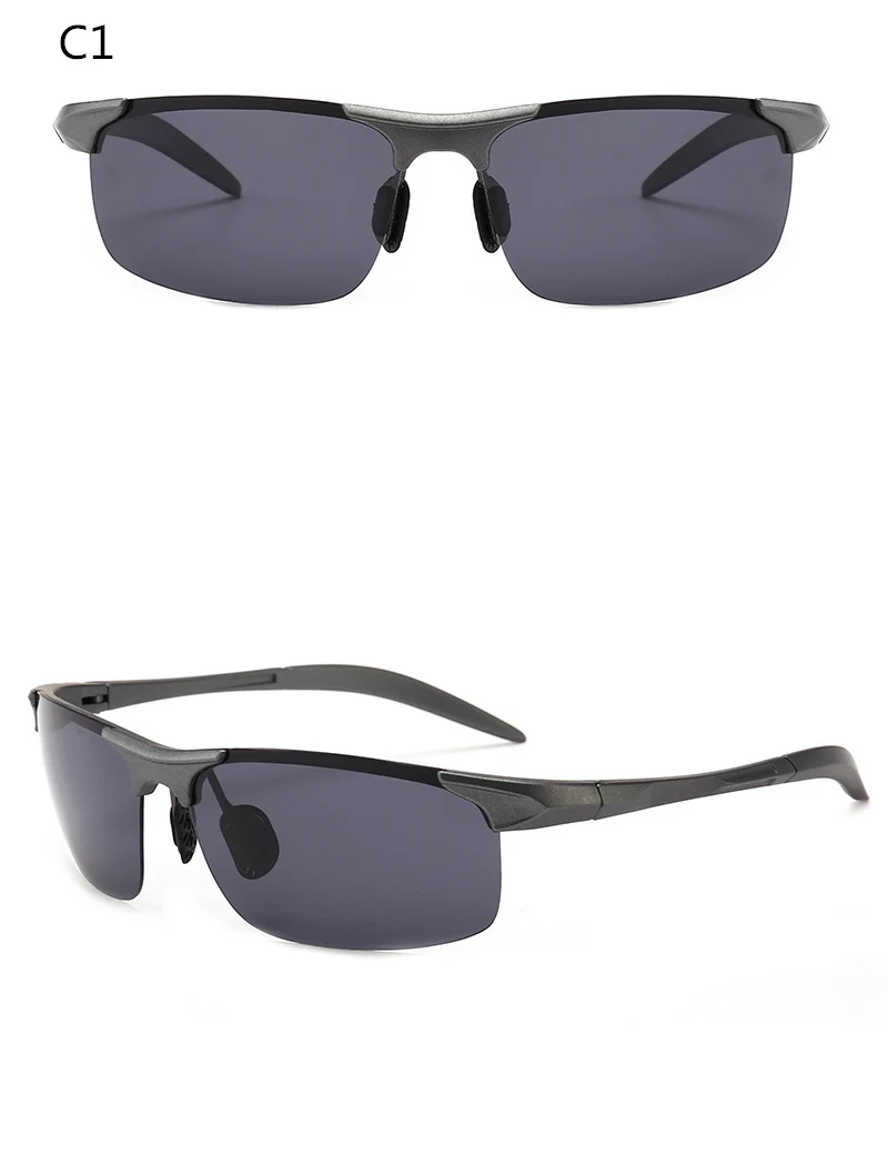 2019 new polarized men's sunglasses UV400 square frame fashion ladies sunglasses brand design sports glasses driving sunglasses (11)