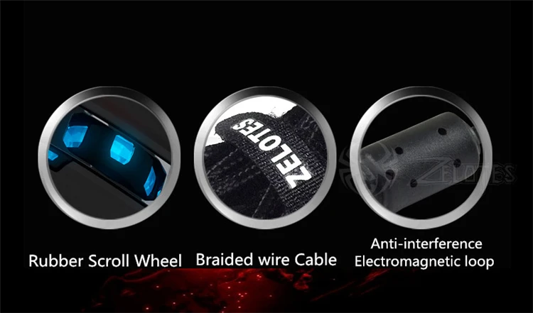 Gaming Mouse Ajustable 4000DPI 12 Buttons Optical Macro Programming USB Game Mouse Gamer Breathing Lights (6)