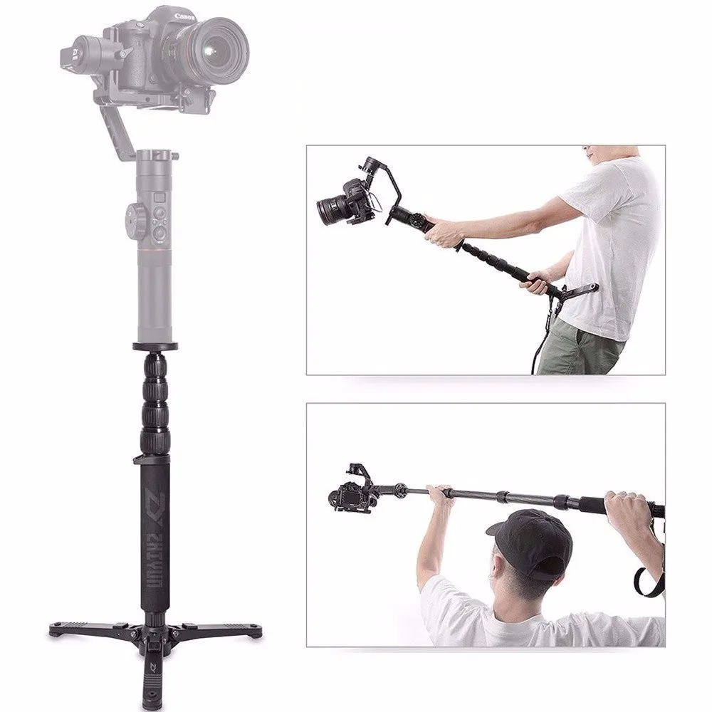 Телескопический монопод Zhiyun селфи Палка с триподом для камеры Crane 2 Plus V2 M DSLR Canon Nikon