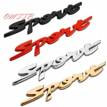 4 color 3D Sport Word Letter Logo Emblem Badge Car Sticker Racing Motor Logo Decal For Mercedes Benz Toyota BMW VW car styling