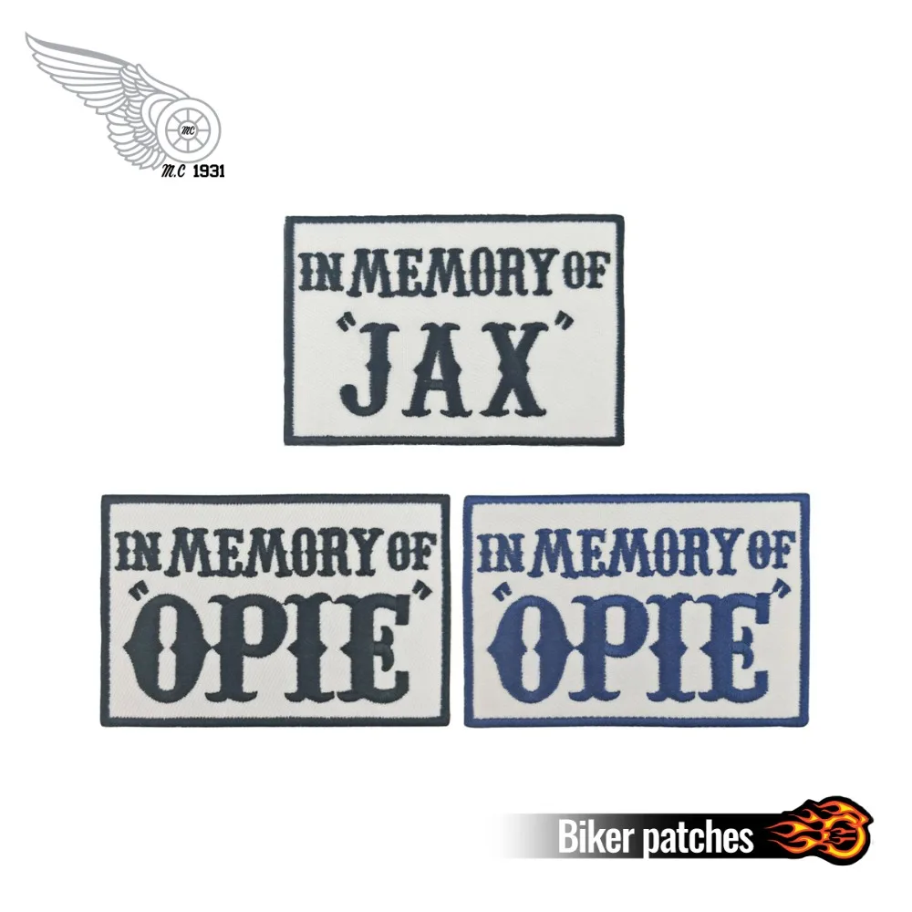 В памяти Opie Biker мемориальные нашивки OPI рок и панк сыновья анархия серия