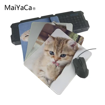 

MaiYaCa New Arrival Cute Kitten Lking Paw Decorative Comfort Mouse Pad 180x220 MM aming Mouse Mat OverLock Mouse Pad