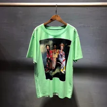 Ww04386ba Одежда высшего качества Для женщин футболка Повседневное свободные Европейская мода Дизайн милый мультфильм печати Футболка новая футболка