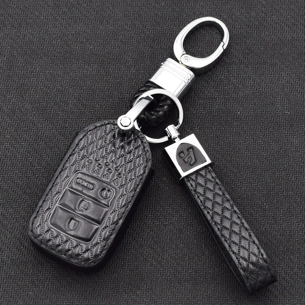 ATOBABI из микрофибры ключеник Автомобильный протектор кожи для Honda CRV Civic Accord Pilot CR-V Smart Remote Fob Shell крышка