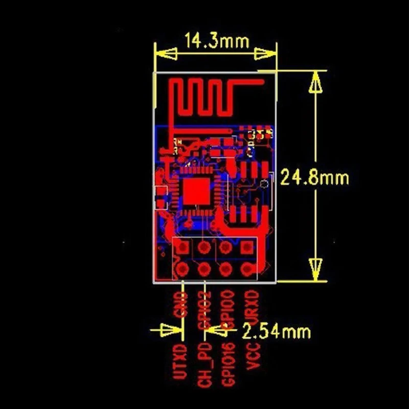 ESP8266 ESP-01 ESP01 Серийный беспроводной wifi модуль беспроводной приемопередатчик приемник Интернет вещей ESP 01 модельная плата для Arduino