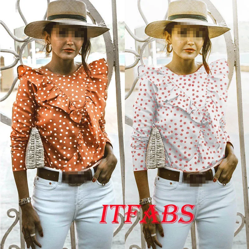 

Hot Summer Autumn 2018 Plus Size XL Shirt Female Loose Casual Long Sleeve Shirt Fashion Bodycon Leisure Chiffon Blouse Tops