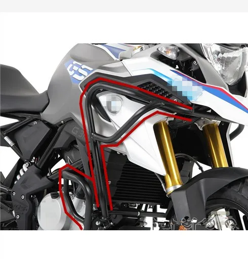 

BUMPER UPPER CRASH BAR EXTENSIONS FOR G310GS 2017-ON Engine Bumper Upper and lower bumpers