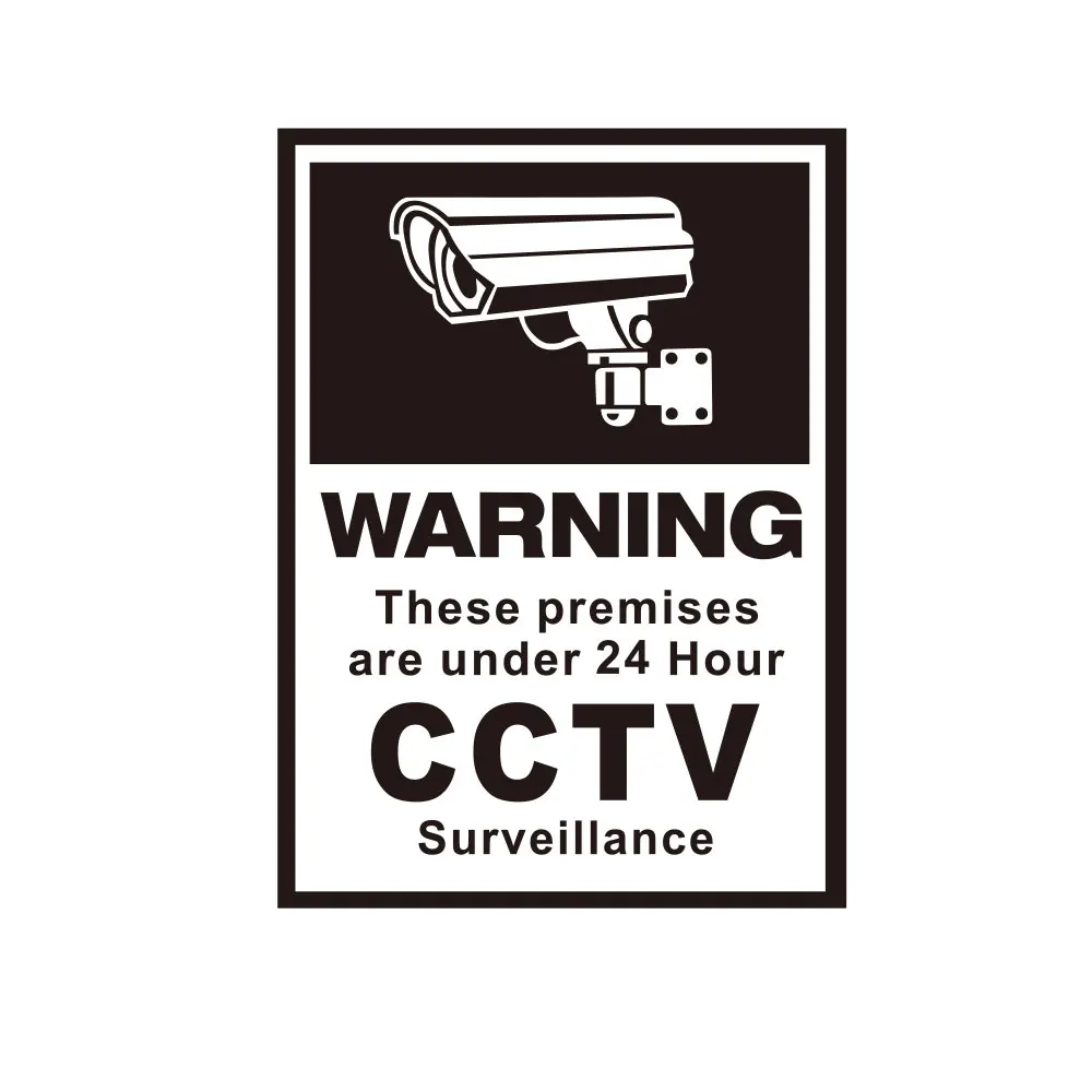 10 см Набор наклеек для безопасности сигнализация cctv видео охранное наблюдение