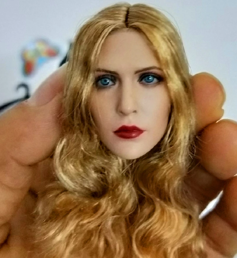 Female Head Scarlet Witch Long Hair 1//6 Elizabeth Olsen Sculpt F Female Action