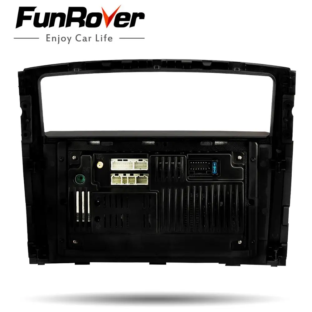 Excellent Funrover 2 din Android 8.0 car dvd multimedia Player For Mitsubishi Pajero V97 V93 2006-2015 car radio gps navigation IPS EQ RDS 5
