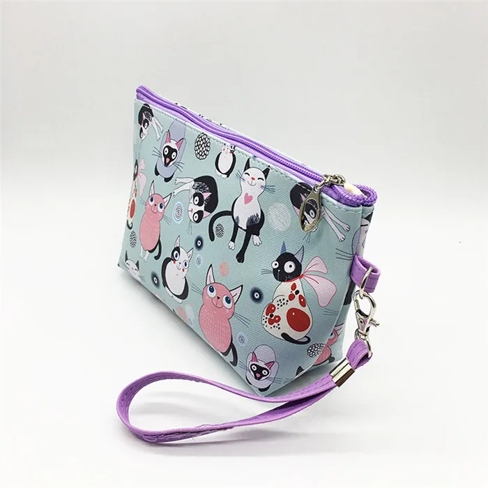 New Cute Flamingos Bird Cat Pencilcase Pencil Bag Cosmetic Bags Fashion Handbags For Makeup Storage Change Holder Coin Wallets (8)