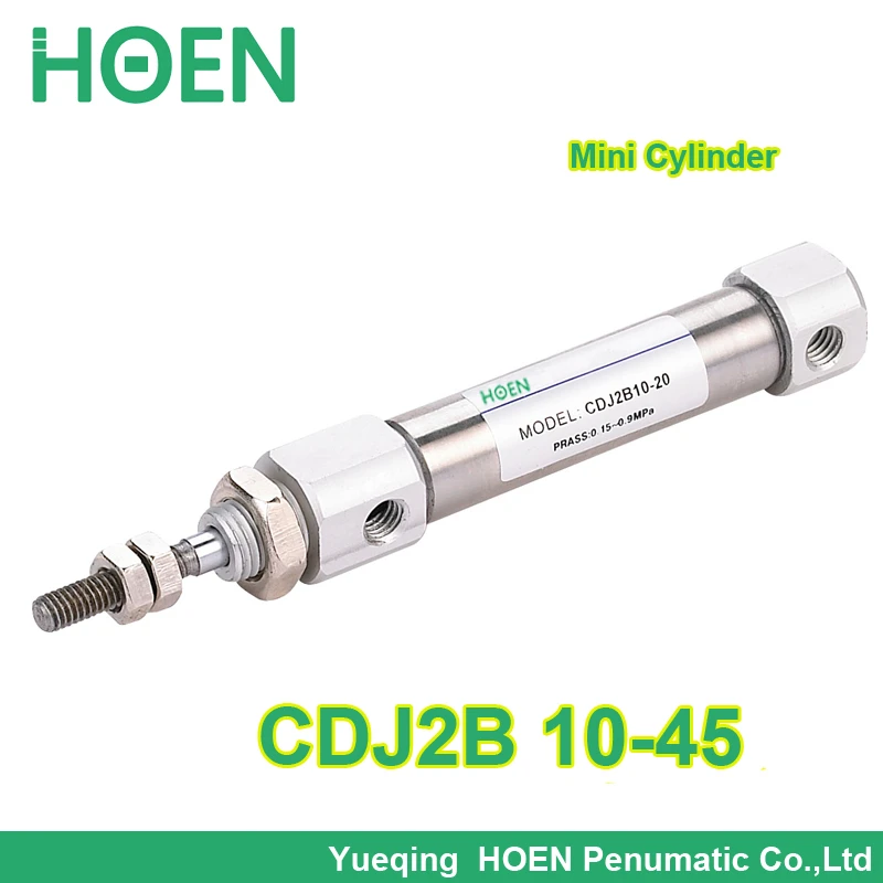 CDJ2B10-45B 10mm Diameter 45mm Stroke Double-acting Pneumatic Air Cylinder GB