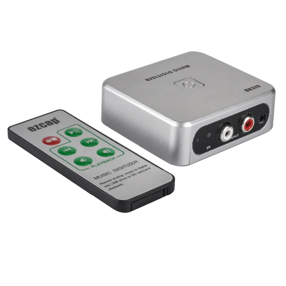 

USB Audio Recording Box Free Drive Straight U Disk SD Card MP3 Player Music Digitizer EZCAP241 Voice Recorders Portable Audio Ac